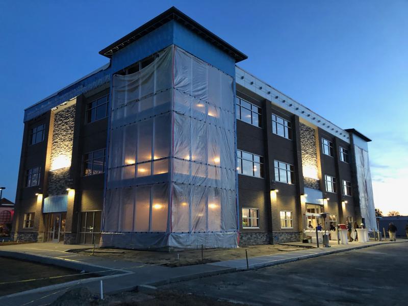 milford-office-building Milford office building under construction.